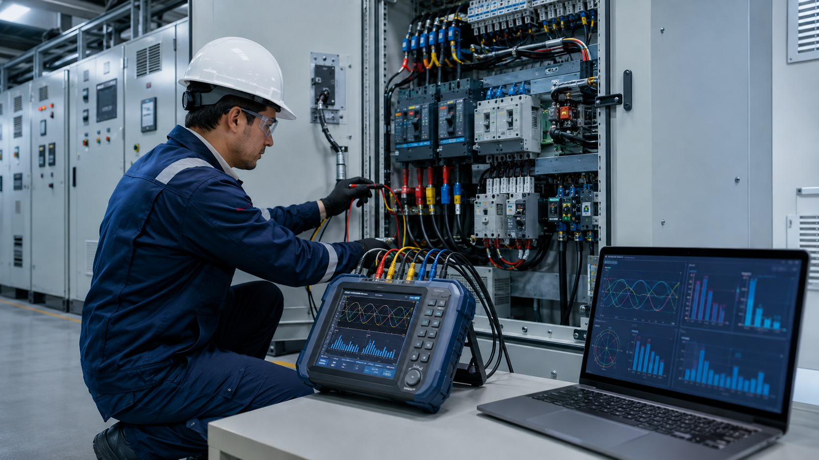 Medición de calidad de energía en instalación industrial